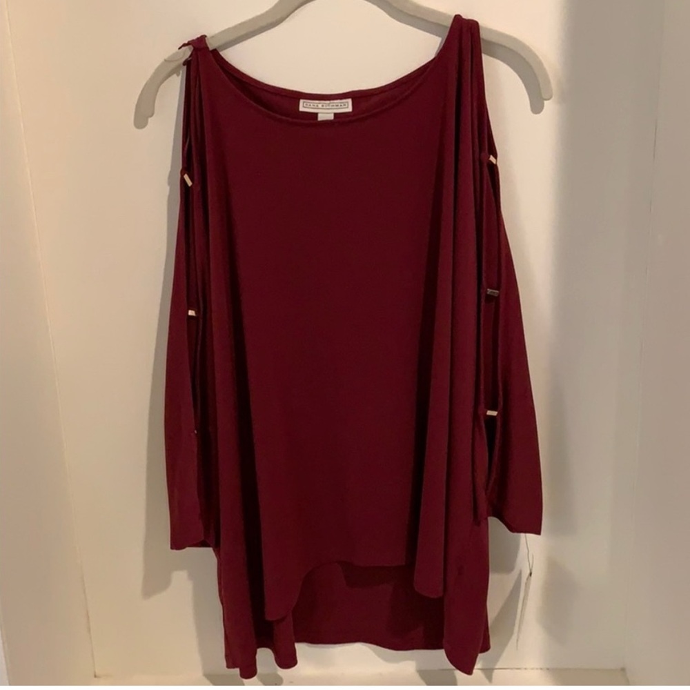 Dana Buchman Burgundy Blouse